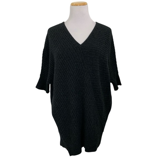 Vince 100% Cashmere Ribbed Pullover Cocoon Longline Sweater Women’s S Oversized - Picture 4 of 16